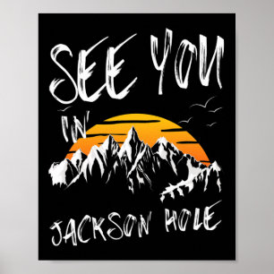 Tot ziens in Jackson Hole Verenigde Staten Vakanti Poster