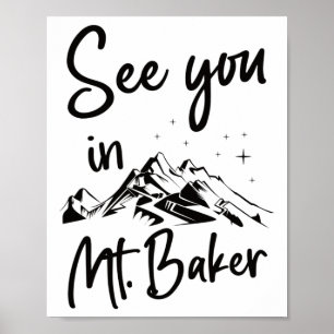 Tot ziens in Mt. Baker USA Vakantie Ski Poster