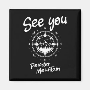 Tot ziens in Powder Mountain USA Vakantie Ski Comp Magneet