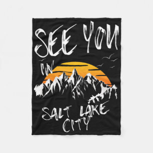 Tot ziens in Salt Lake City Verenigde Staten Vakan Fleece Deken