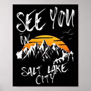Tot ziens in Salt Lake City Verenigde Staten Vakan Poster