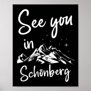Tot ziens in Schönberg Duitsland Vakantie Ski Poster
