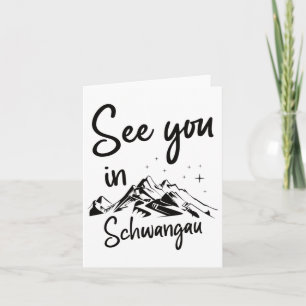 Tot ziens in Schwangau Duitsland Vakantie Ski Kaart