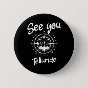 Tot ziens in Telluride Verenigde Staten Vakantie S Ronde Button 5,7 Cm