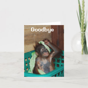 Tot ziens, je zult gemist worden kaart