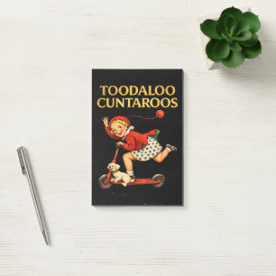 Tot ziens Klootzakroos Grappige Sarcastische Retro Post-it® Notes