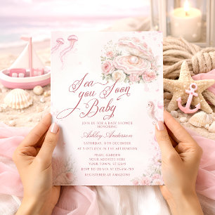 Tot Ziens Kustmeisje Baby Shower Kaart