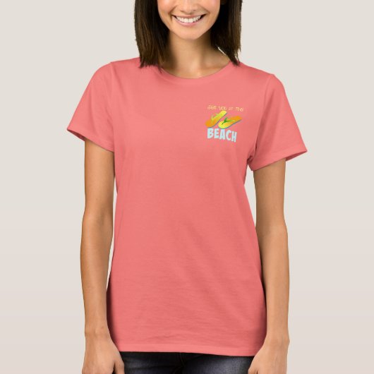 Tot ziens op het strand t-shirt (Voorkant)