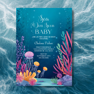Tot Ziens op Zee Baby Borrel Kaart