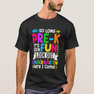 Tot ziens peuters, het was leuk, opgepast kleuters t-shirt