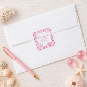 Tot Ziens Schatje Baby Shower  Vierkante Sticker