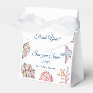 Tot Ziens Schelp Baby Shower Bedankdoosjes