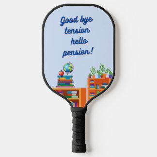 Tot ziens spanning hallo pensioen pickleball paddl paddle