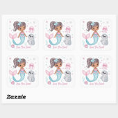 Tot ziens vierkante sticker (Vel)