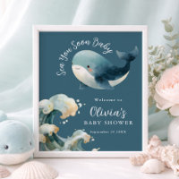 Tot Ziens Walvis Baby Shower Kaarten Cadeaus Bord