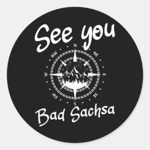 Tot ziens Wandelen Bad Sachsa Duitsland Vakantie S Ronde Sticker