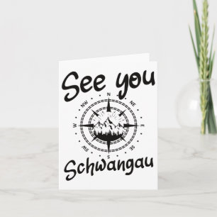 Tot ziens Wandelen Schwangau Duitsland Vakantie Sk Kaart