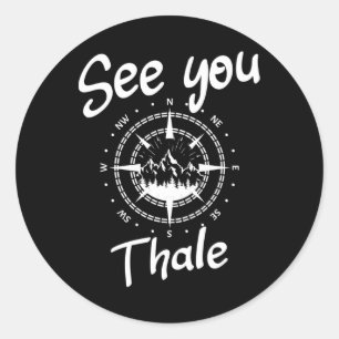 Tot ziens Wandelen Thale Duitsland Vakantie Ski Co Ronde Sticker