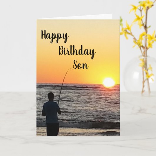 TOT ****ZOON**** OP ****UW VERJAARDAG**** KAART (Gele Bloem)