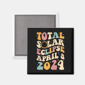 Totaal 04 08 24 Totale Zonsverduistering 2024 Groo Magneet (Voorkant / Achterkant)