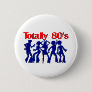 Totaal 80-disco ronde button 5,7 cm