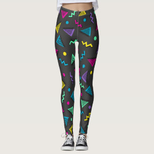 Totaal 80s Meerkleurvormen Leggings