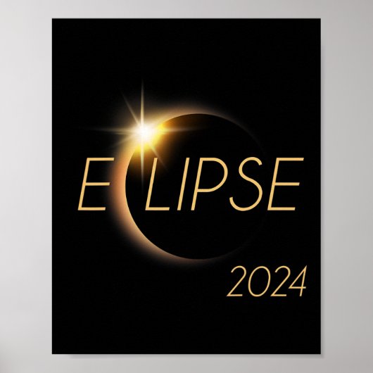 Totaal Amerika 04 08 24 Totaal Zonnerampen 2024 Poster (Voorkant)
