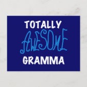 Totaal Blauwe T-shirts Geweldige Gramma en Giften Briefkaart (Voorkant)