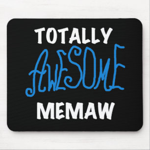 Totaal Blauwe T-shirts Geweldige Memaw en Giften Muismat