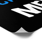 Totaal Blauwe T-shirts Geweldige Memaw en Giften Poster (Hoek)