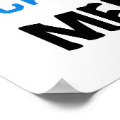 Totaal Blauwe T-shirts Geweldige Memaw en Giften Poster (Hoek)