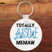 Totaal Blauwe T-shirts Geweldige Memaw en Giften Sleutelhanger (Voorkant)