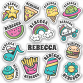 Totaal Cute Doodles Vinyl Stickers (Voorkant)