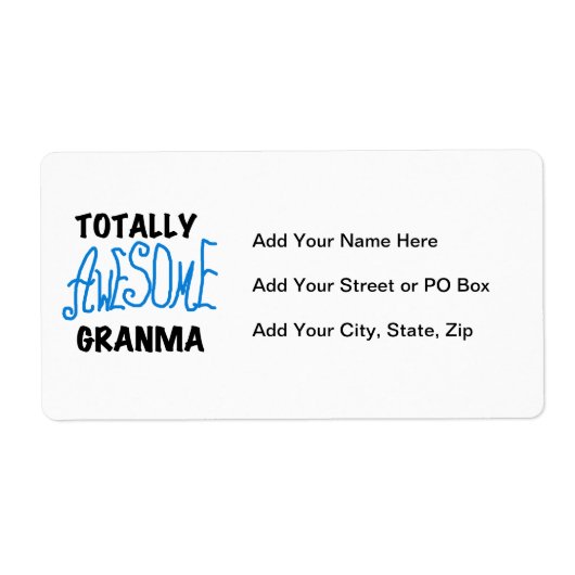 Totaal de Blauwe Giften van T-shirts Geweldige Etiket (Voorkant)