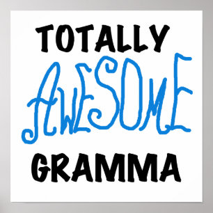 Totaal de Blauwe Giften van T-shirts Geweldige Gra Poster