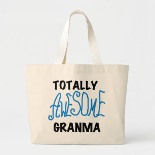 Totaal de Blauwe Giften van T-shirts Geweldige Grote Tote Bag