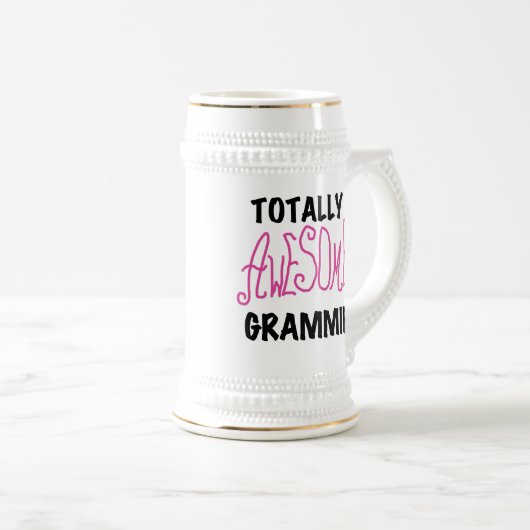 Totaal de Roze Giften van T-shirts Geweldige Bierpul (Voorkant rechts)