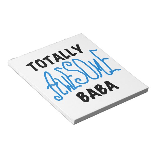 Totaal Geweldige Baba Tshirts en geschenken Notitieblok (Schuin)