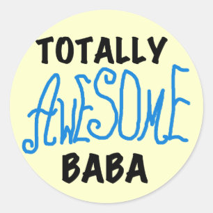 Totaal Geweldige Baba Tshirts en geschenken Ronde Sticker