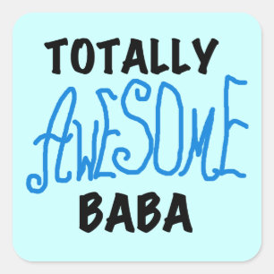 Totaal Geweldige Baba Tshirts en geschenken Vierkante Sticker