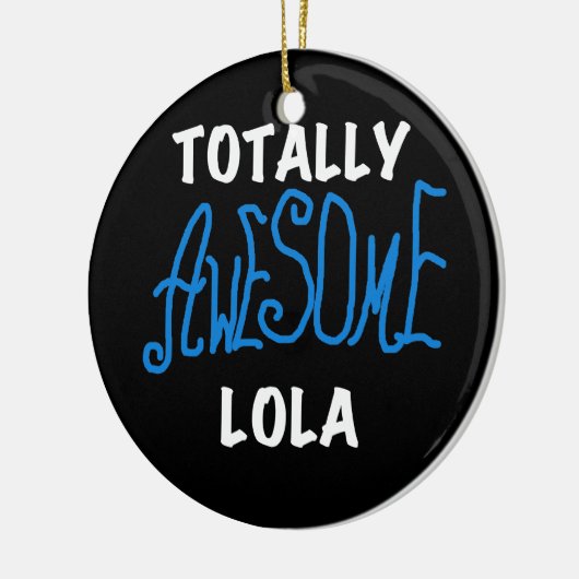 Totaal Geweldige Lola Blue Tshirts en geschenken Keramisch Ornament (Links)