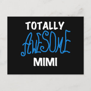 Totaal Geweldige Mimi Blauwe T-shirts en Giften Briefkaart