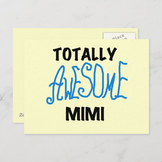 Totaal Geweldige Mimi Blauwe T-shirts en Giften Briefkaart (Voorkant / Achterkant)
