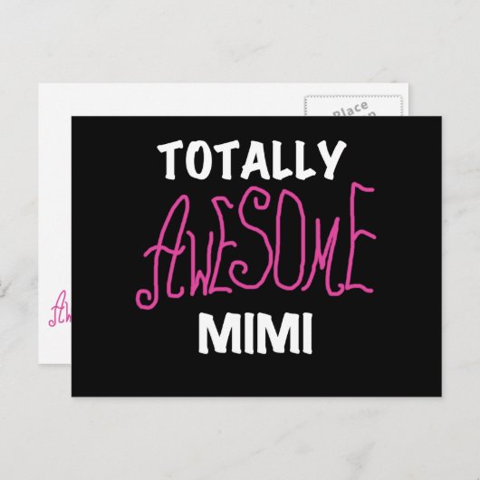 Totaal Geweldige Mimi Roze T-shirts en Giften Briefkaart (Voorkant / Achterkant)