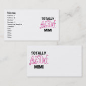 Totaal Geweldige Mimi Roze T-shirts en Giften Visitekaartje (Voorkant / Achterkant)