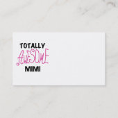 Totaal Geweldige Mimi Roze T-shirts en Giften Visitekaartje (Achterkant)
