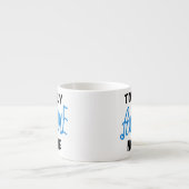 Totaal Geweldige Nonnie Blue Tekst Tshirts en gesc Espresso Kop (Voorkant)