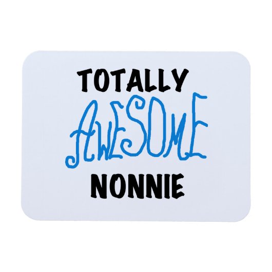 Totaal Geweldige Nonnie Blue Tekst Tshirts en gesc Magneet (Horizontaal)