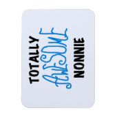 Totaal Geweldige Nonnie Blue Tekst Tshirts en gesc Magneet (Verticaal)