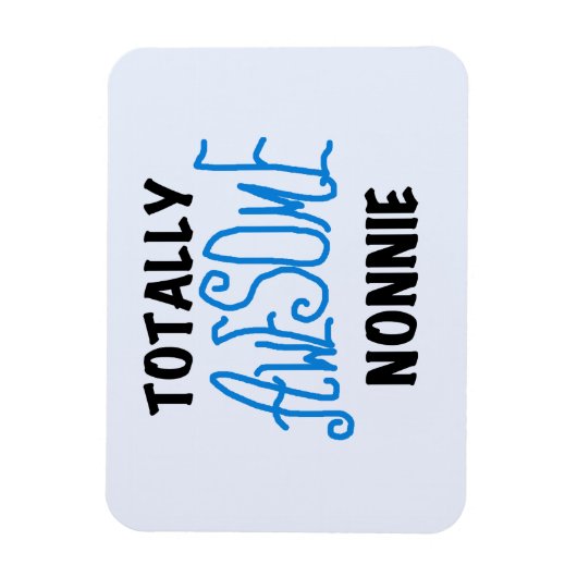 Totaal Geweldige Nonnie Blue Tekst Tshirts en gesc Magneet (Verticaal)